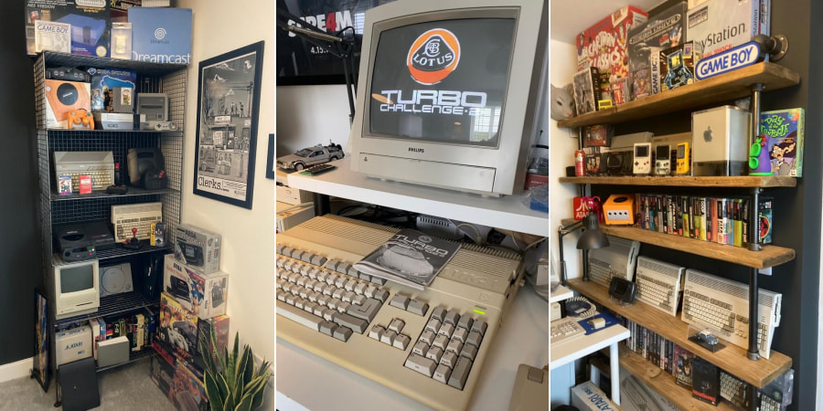 A small selection of Kieran's retro technology collection